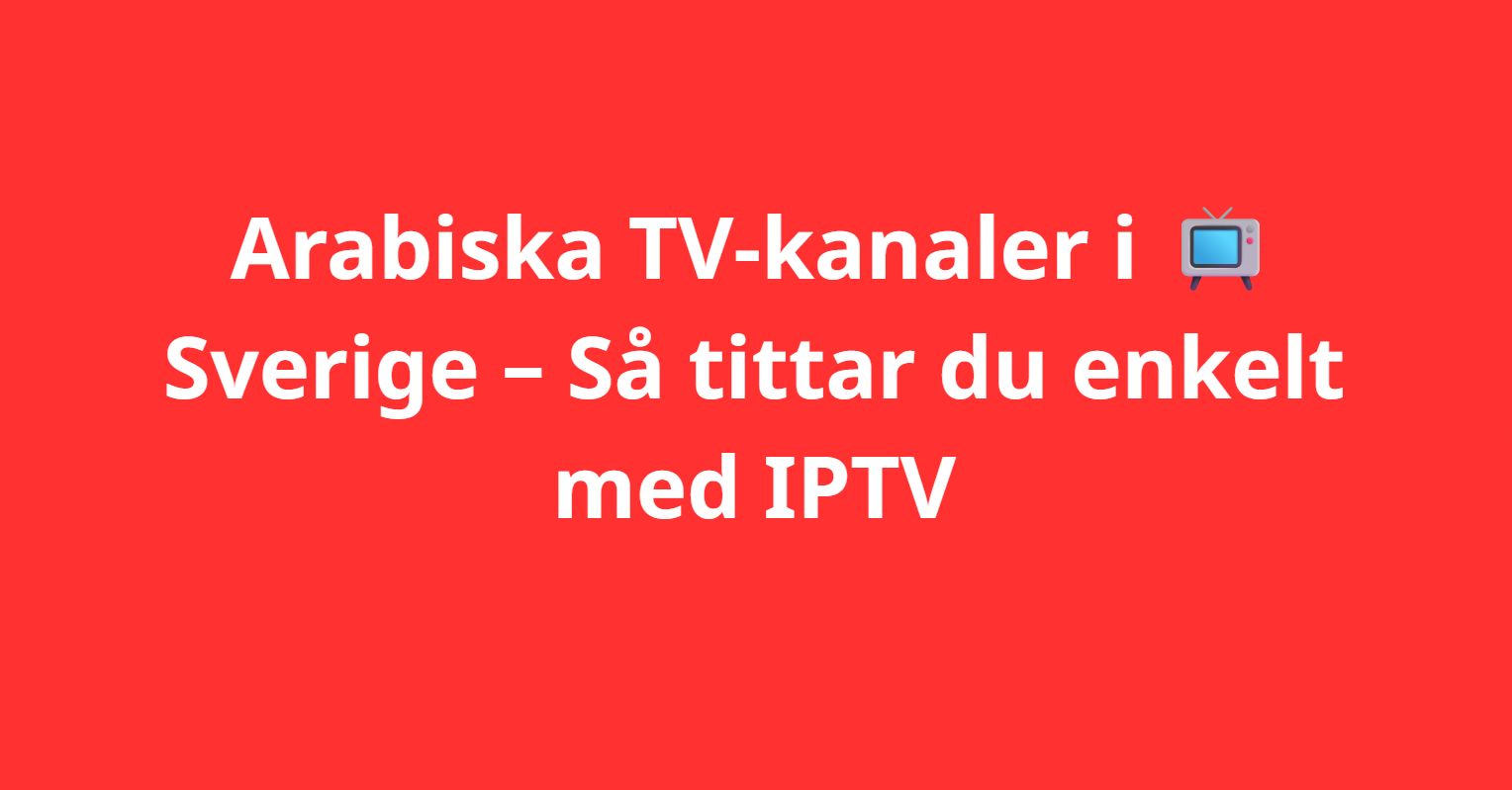 Arabiska TV-kanaler