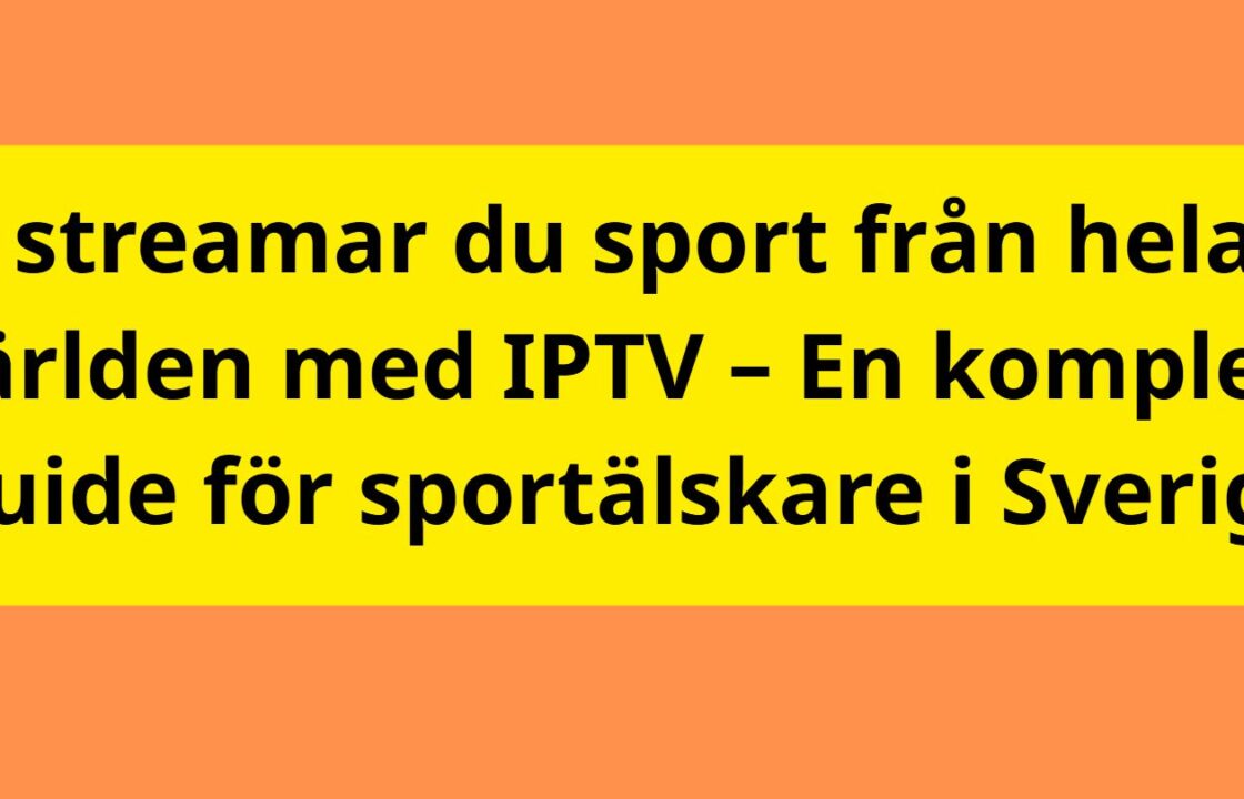 All sport du älskar, ett klick bort Med Viking IPTV!