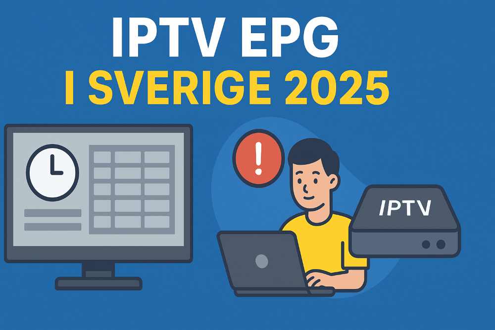 IPTV EPG i Sverige 2025: Komplett Guide Felsökning av Vanliga IPTV-problem (Steg-för-steg)